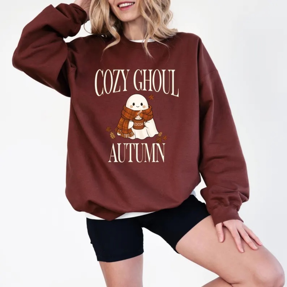 Cozy Ghoul Autumn Fall Sweatshirt